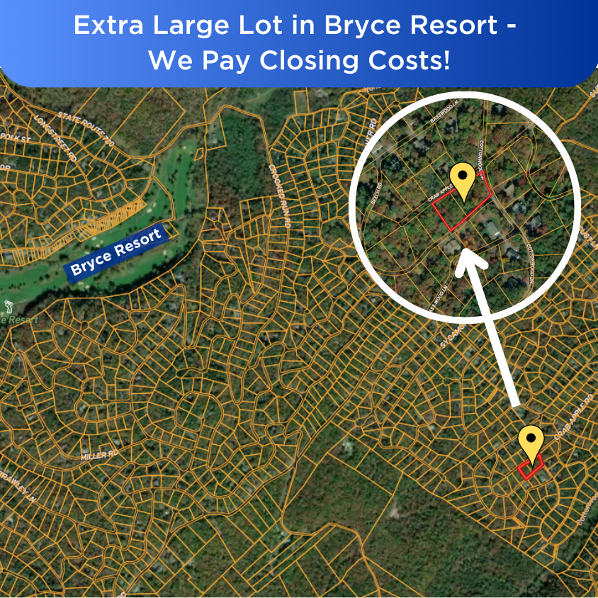 SOLD .77 Acres in Bryce Resort! NO CLOSING COSTS You Pay Only 699