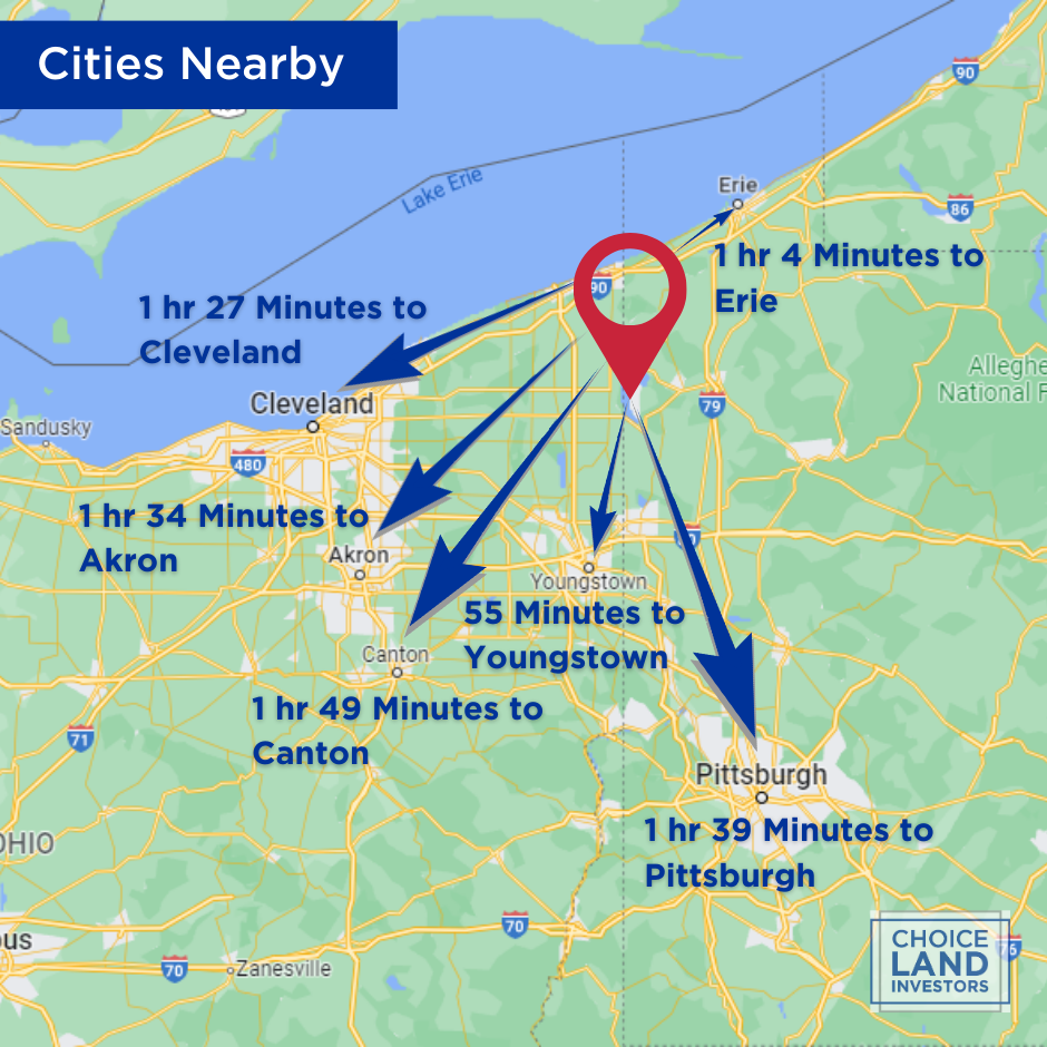 SOLD - No HOA! RV, Mobile, Modular, Flat Buildable Lot - Minutes from Pymatuning Lake!