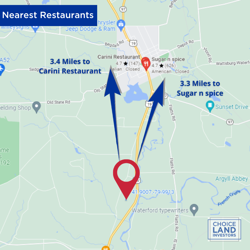 SOLD - .33 Lot - Rare Double Lot Perfect for Camping! Easy Access to French Creek and 20 minutes to Lake Erie!