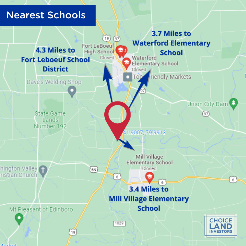 SOLD - .33 Lot - Rare Double Lot Perfect for Camping! Easy Access to French Creek and 20 minutes to Lake Erie!