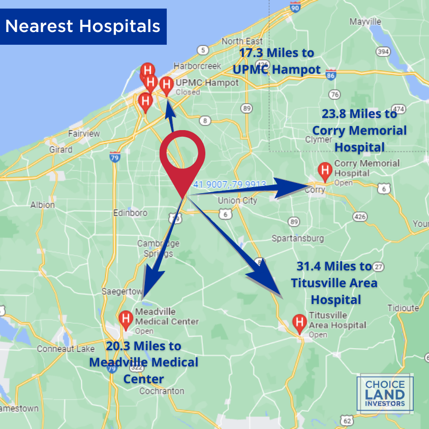 SOLD - .33 Lot - Rare Double Lot Perfect for Camping! Easy Access to French Creek and 20 minutes to Lake Erie!
