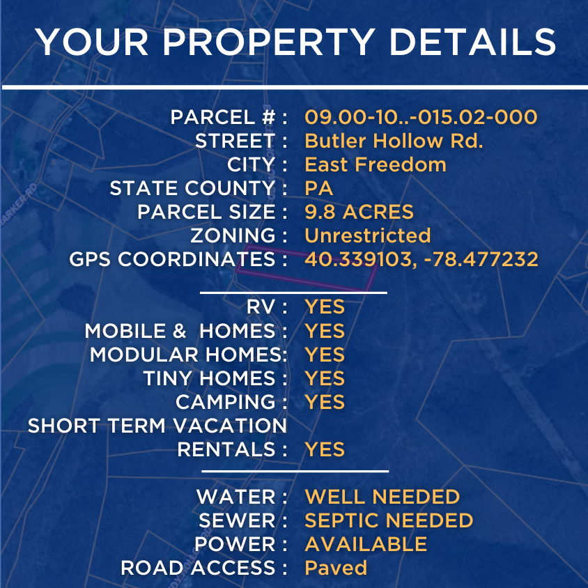 SOLD - 9.8 Acres With NO HOA! Camping, RV, Mobile/Tiny Homes, Airbnb All OK! Hunt At State Games Lands 147/198!