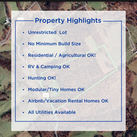 25 Acres Unrestricted Zoning – All Utilities Available!