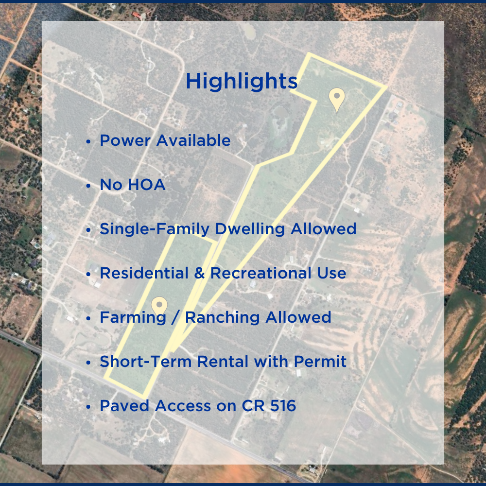 21.81 Acres in Merkel, TX | NO HOA | 2 Large Lot | Power Available
