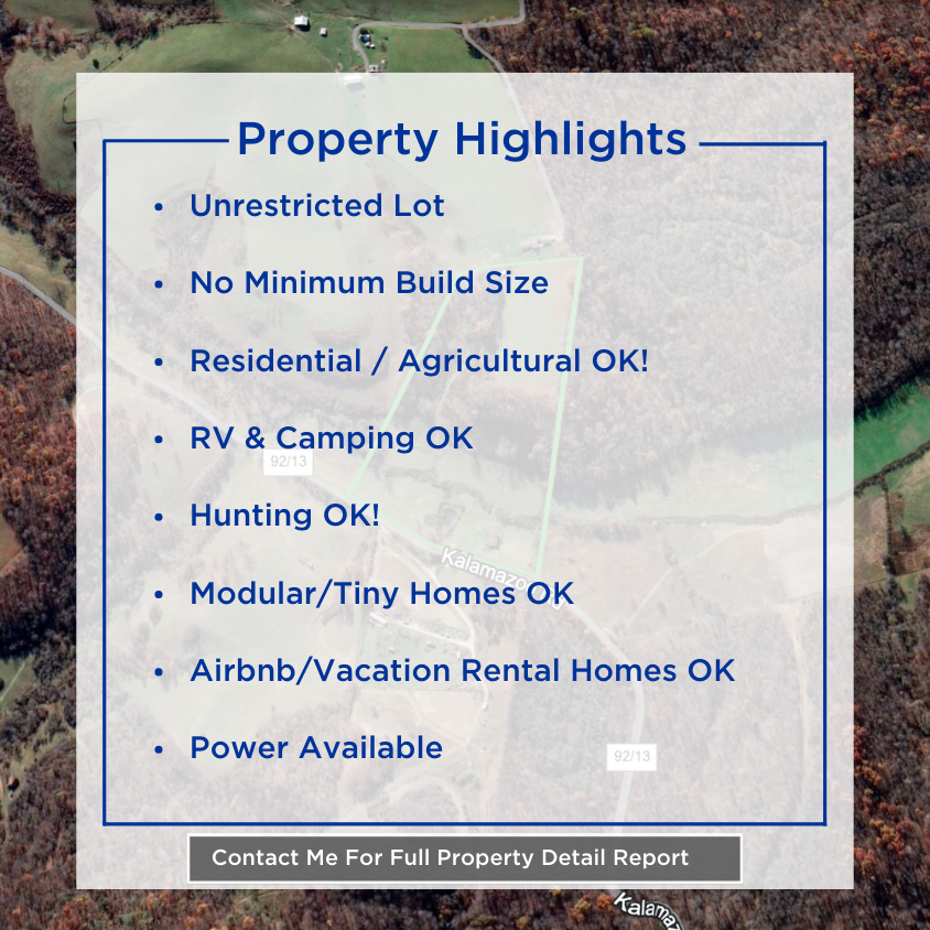 17.43 Acres Unrestricted Zoning  – All Utilities Available!