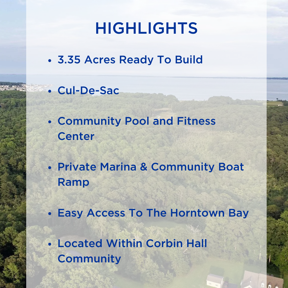 Build-Ready Lot In Corbin Hall – Power, Water, And Sewer Available.