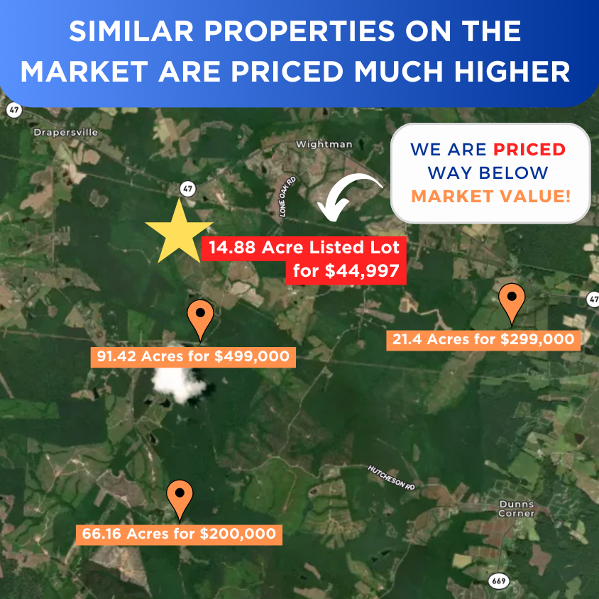 SOLD - 14.88 Acres in Mecklenburg - NO HOA -  NO Restrictions!  RVs Mobile Vacation Rentals Allowed!