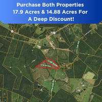 SOLD - 14.88 Acres in Mecklenburg - NO HOA -  NO Restrictions!  RVs Mobile Vacation Rentals Allowed!