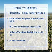 SOLD: Partially Cleared 8.44-Acres – No HOA and Flexible Home Options!