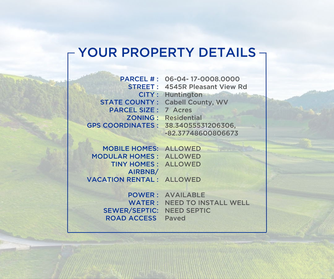 7 Acres Unrestricted Lot | Power Available | Build-Ready Site
