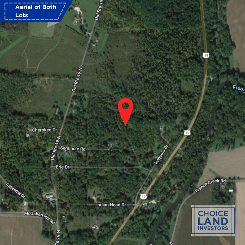 SOLD - .33 Lot - Rare Double Lot Perfect for Camping! Easy Access to French Creek and 20 minutes to Lake Erie!