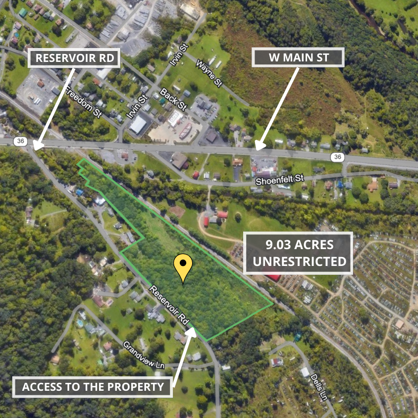 SOLD - 9+ Acres of  Unrestricted Land With No Zoning : Perc Test - Passed ✅