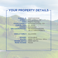 5.1 Acres in Pagosa Springs with Paved Access | Power Available