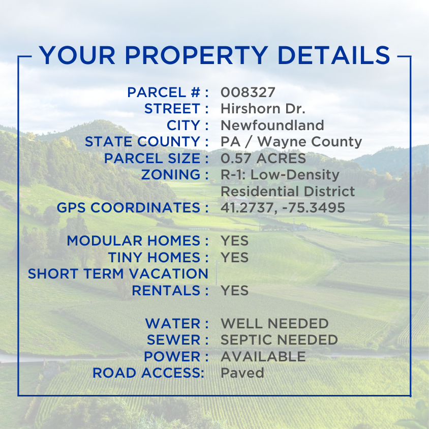 SOLD - NO HOA! Flexible Zoning! 0.57-Acre Residential Land for Sale in Wayne County - Ideal for Single-Family or Two-Family Homes