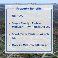 SOLD - All Utilities - 25 Miles To Pittsburgh - No HOA - Mobile, Tiny, Airbnb All OK!