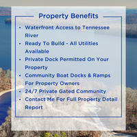 SOLD - Waterfront Lot on Tennessee River - Dock OK