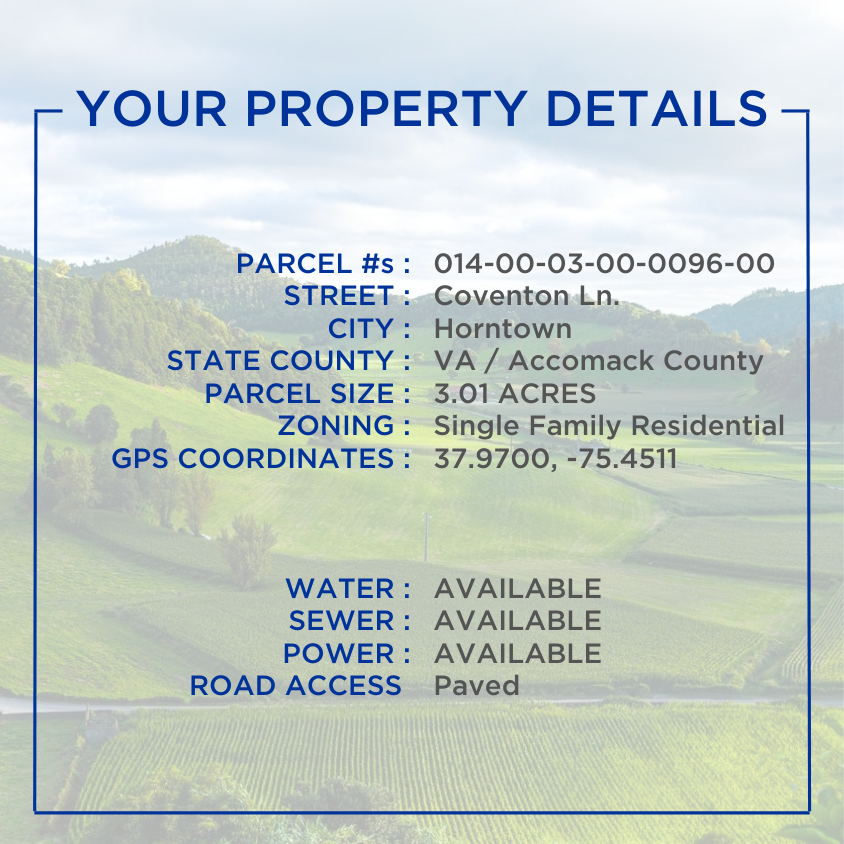 SOLD - Build Ready Lot in Corbin Hall on Horntown Bay