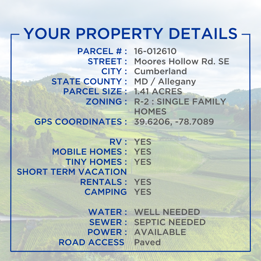 1.41 Acres of Freedom No HOA No Restrictions. RV/Mobile/Rentals/Ca