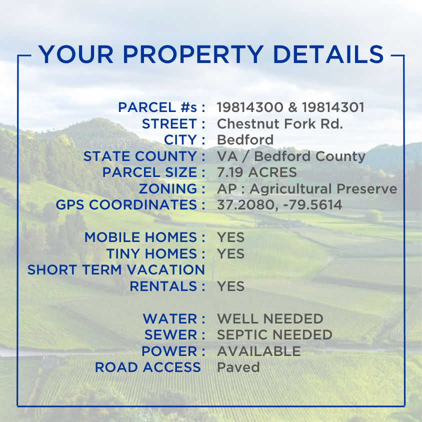 SOLD - NO HOA! Single Family / Mobile / Modular / Tiny / Airbnb or Agricultural Use -  All OK!