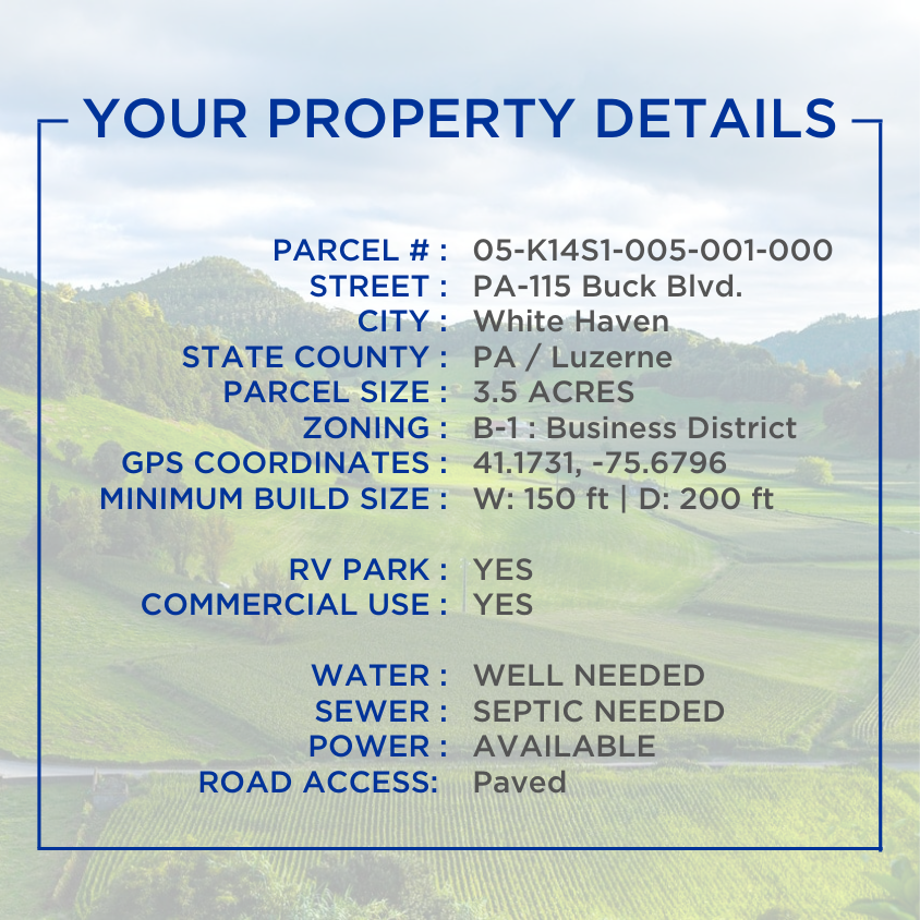 SOLD - Commercial Flat Lot Zoned for Business or RV Park