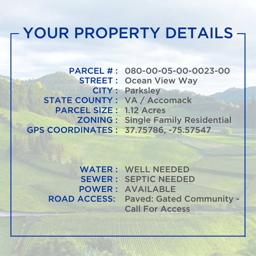 SOLD - Waterfront Life Can Be Yours At Ocean View - Complete with Community Dock And Water Access