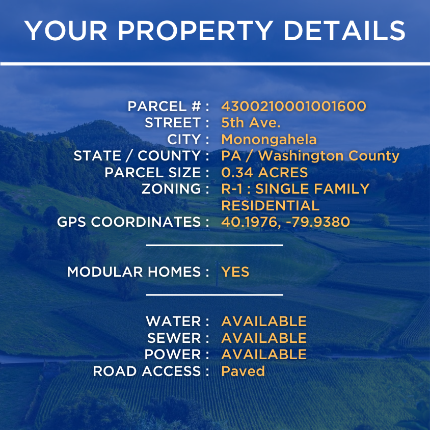 SOLD - NO HOA! All Utilities Available Prime Land in Sought-After Washington County: Build Your Dream Home Today!