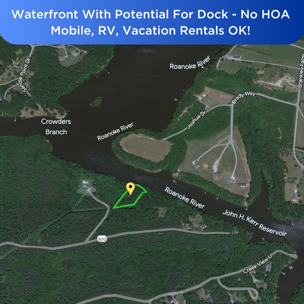SOLD - Waterfront With Potential For Dock - NO HOA! Mobile, RV, Vacation Rentals OK!