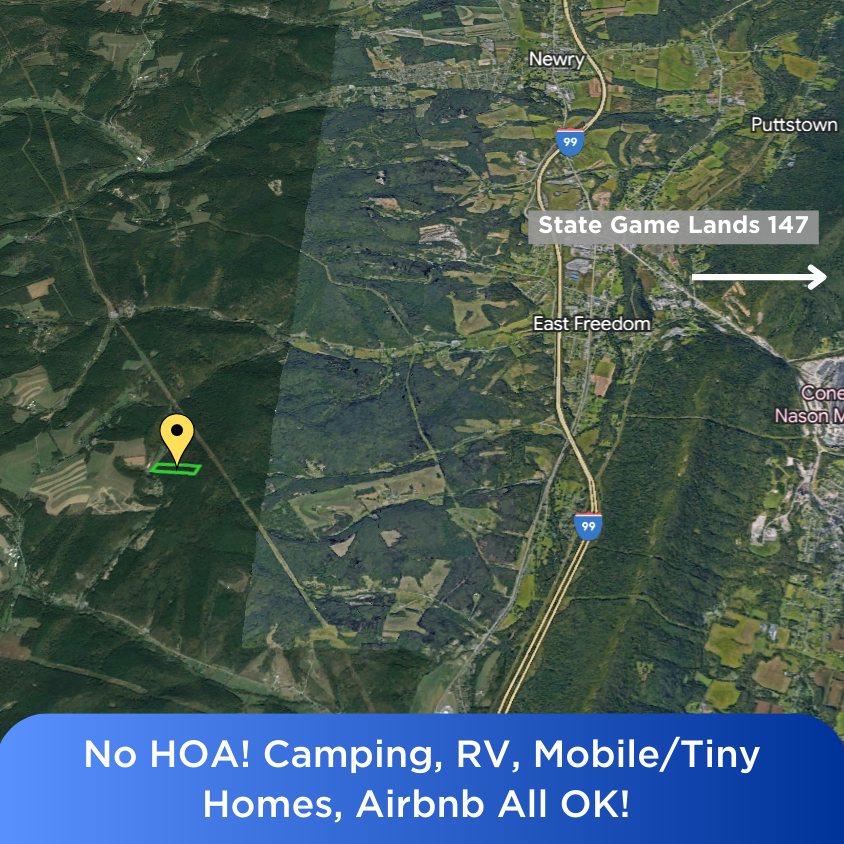 SOLD - 9.8 Acres With NO HOA! Camping, RV, Mobile/Tiny Homes, Airbnb All OK! Hunt At State Games Lands 147/198!