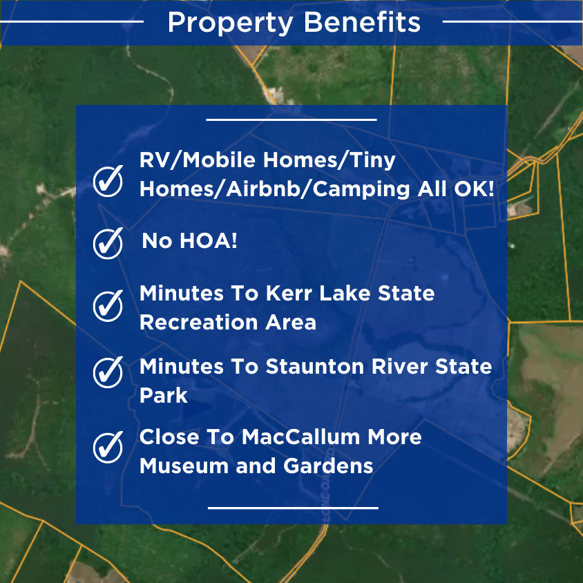SOLD - 17.9 Acres in Mecklenburg - NO HOA - No Restrictions! RVs Mobile Vacation Rentals Allowed!