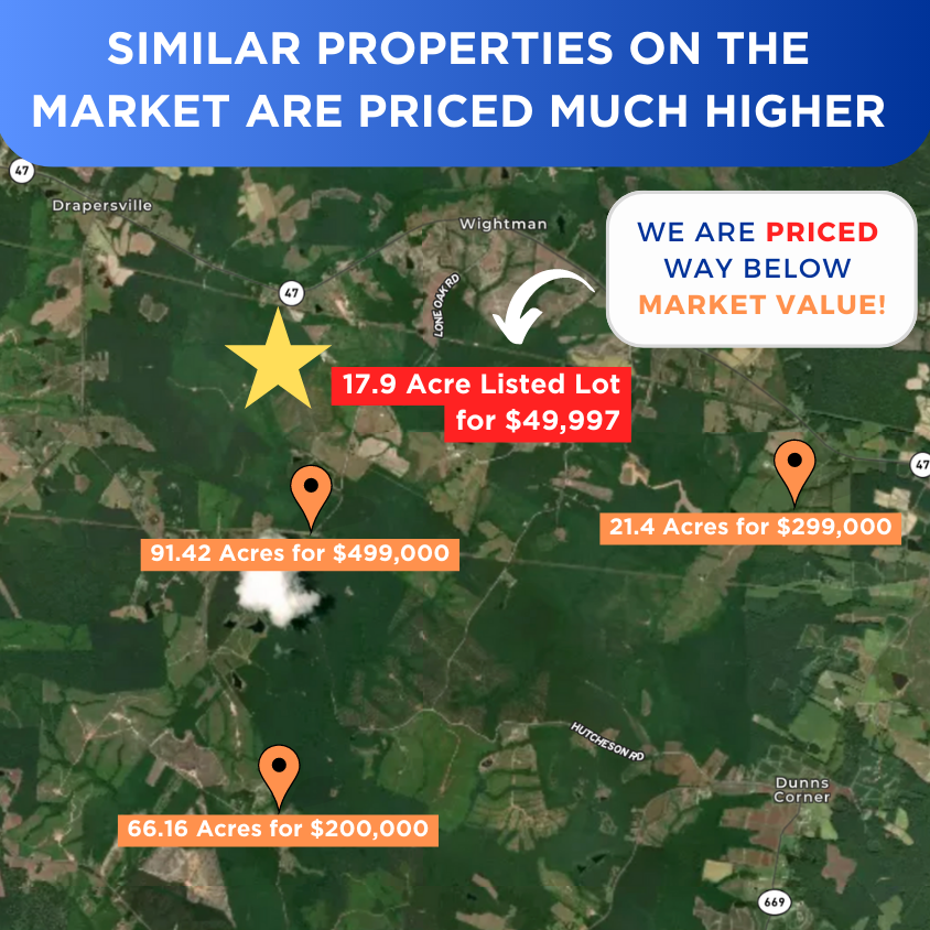 SOLD - 17.9 Acres in Mecklenburg - NO HOA - No Restrictions! RVs Mobile Vacation Rentals Allowed!