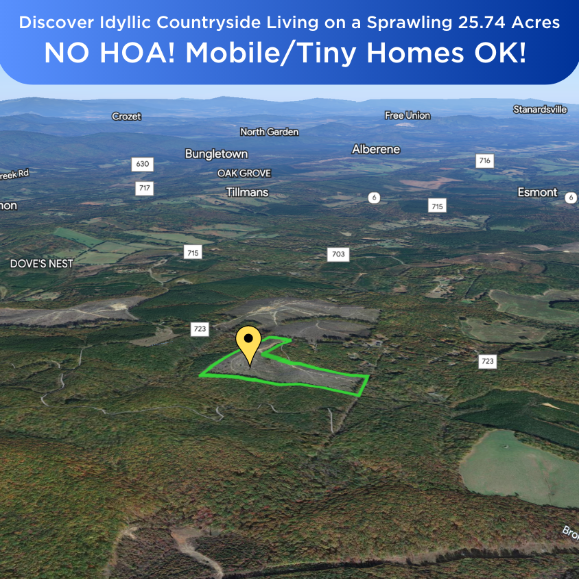 SOLD - Your Idyllic Countryside Living Awaits on a Sprawling 25.74 Acres - NO HOA! Mobile and Tiny Homes OK!